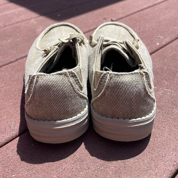 Skechers boys taupe dress shoes size 1 memory foam - Picture 4 of 7